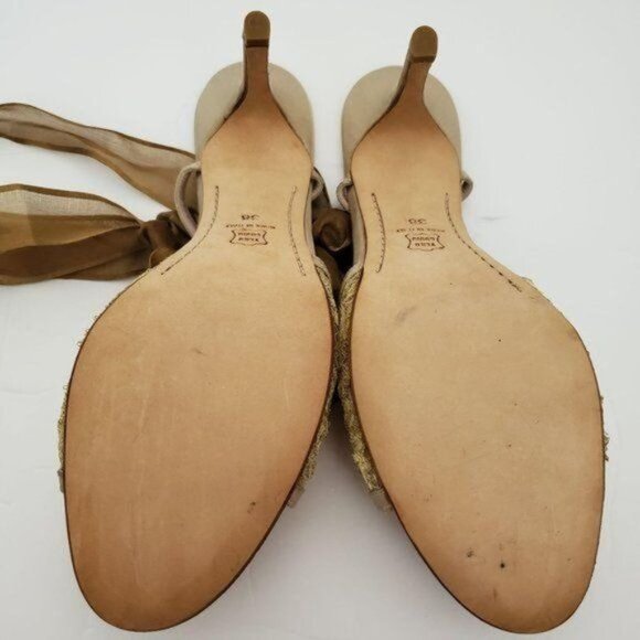 Rickard Shah Heels Sandals Shoes Rhinestones OPEN TOE Women's WOMAN'S Size 7 ½ - Picture 6 of 9